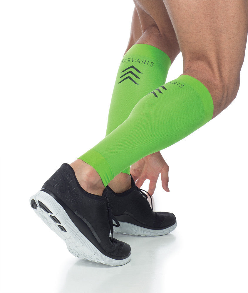 Sigvaris Performance 20-30mmHg L Lime Compression Calf Sleeves