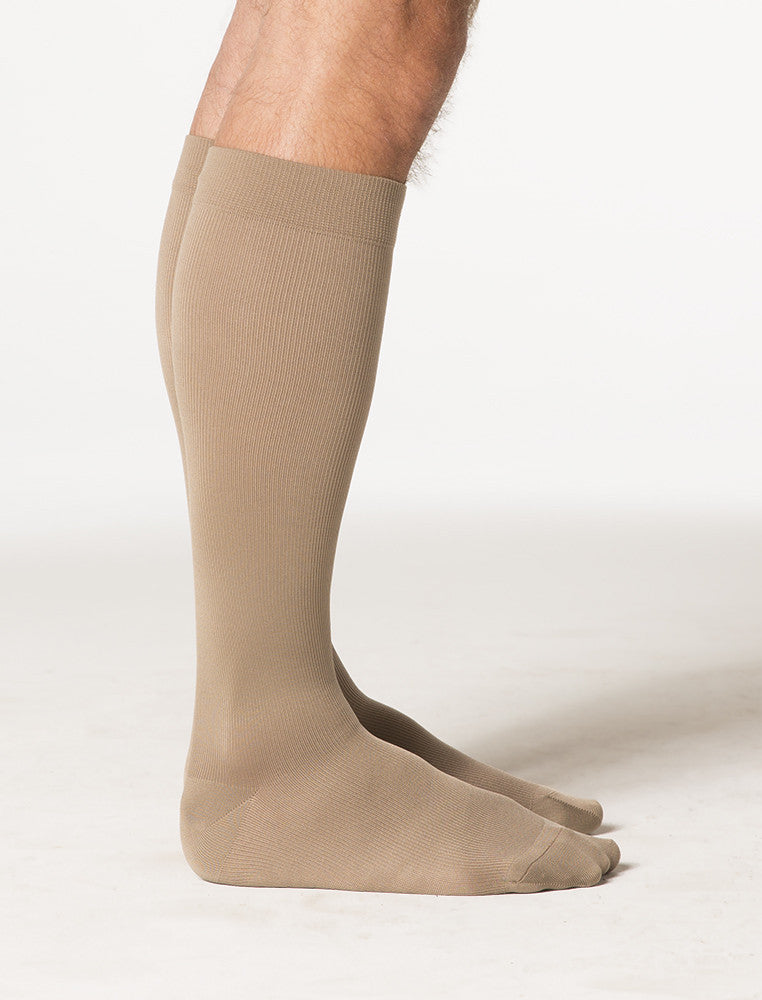 Sigvaris Midtown Microfiber 20-30mmHg LL Tan Khaki Compression Socks
