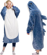 iscream Shark Requin Plush Hooded Blanket