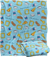 iscream Food Print Silky Soft Plush Fleece Throw Blanket