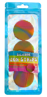 Empuñadura de Lápiz de Silicona Zen Dots para Alivio de la Ansiedad y Concentración, Paquete de 3