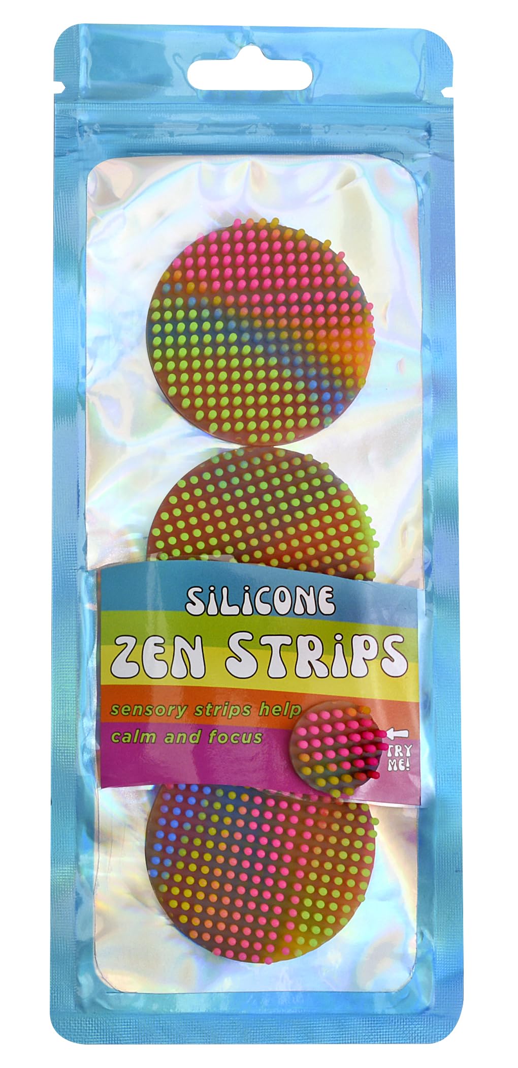 Empuñadura de Lápiz de Silicona Zen Dots para Alivio de la Ansiedad y Concentración, Paquete de 3