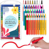 The Pencil Grip Magic Stix Rotuladores acrílicos lavables para todas las edades, 36 colores no tóxicos, rotuladores de pintura vibrantes para manualidades