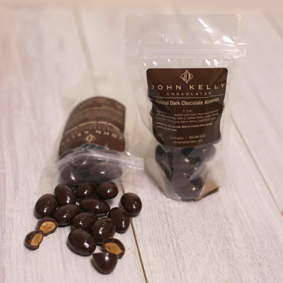 Almendras de chocolate negro natural John Kelly Chocolates