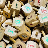 Wooden Dreidel Assorted Colors
