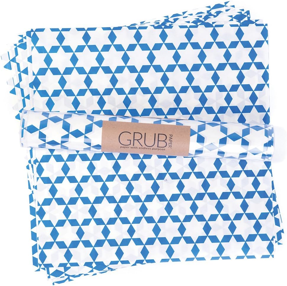 Boston International Eat Drink Host Grub Forros de papel de grado alimenticio para cestas, 12" x 12", paquete de 12