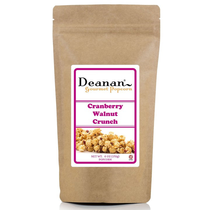 Palomitas de maíz gourmet Deanan con arándanos, nueces y caramelo crujiente