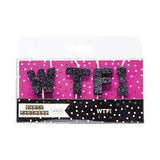 Set de Velas con Purpurina Party Partners "WTF!"