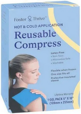 Compresa reutilizable caliente y fría universal mediana Foster & Thrive