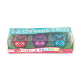 Ooly Ladybug Trio Puzzle Erasers