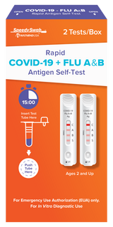 Speedy Swab 2 Rapid COVID 19 + Flu A&B Antigen Self Test