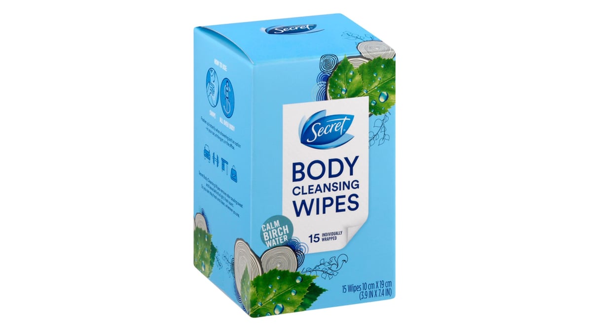Secret Cleansing Wipes Calm Birch Water Scent