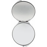 Janeke Large Silver Compact Round Mirror