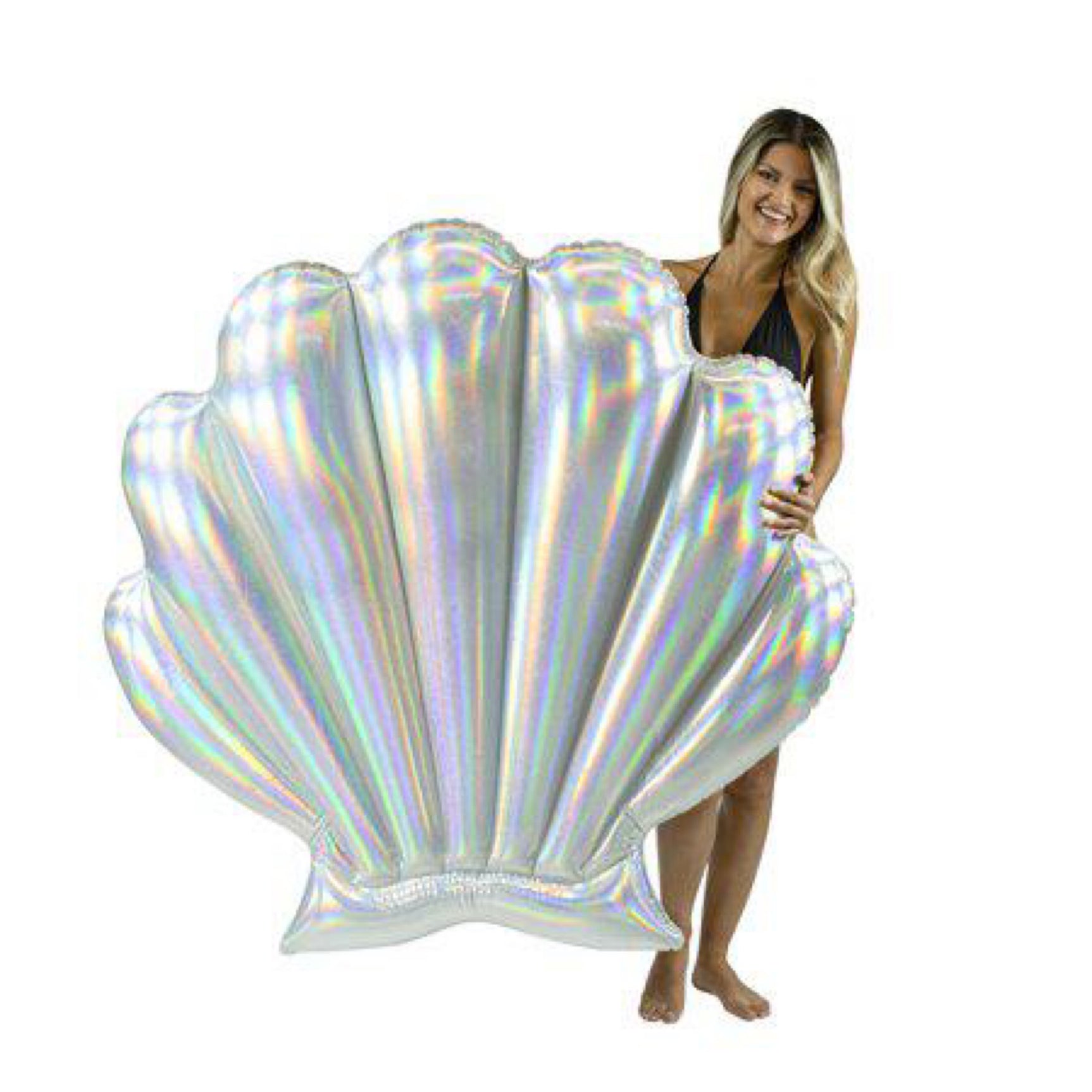 PoolCandy Holographic Deluxe Seashell Float