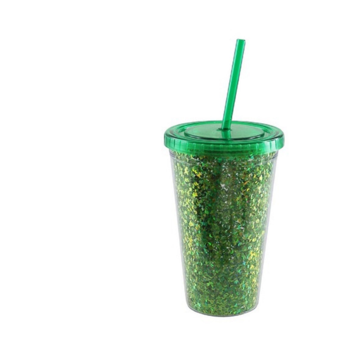 Bewaltz Glitter Skinny Tumbler Double Wall 16 oz