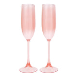 Poolside Champagne Flutes | Powder Pink