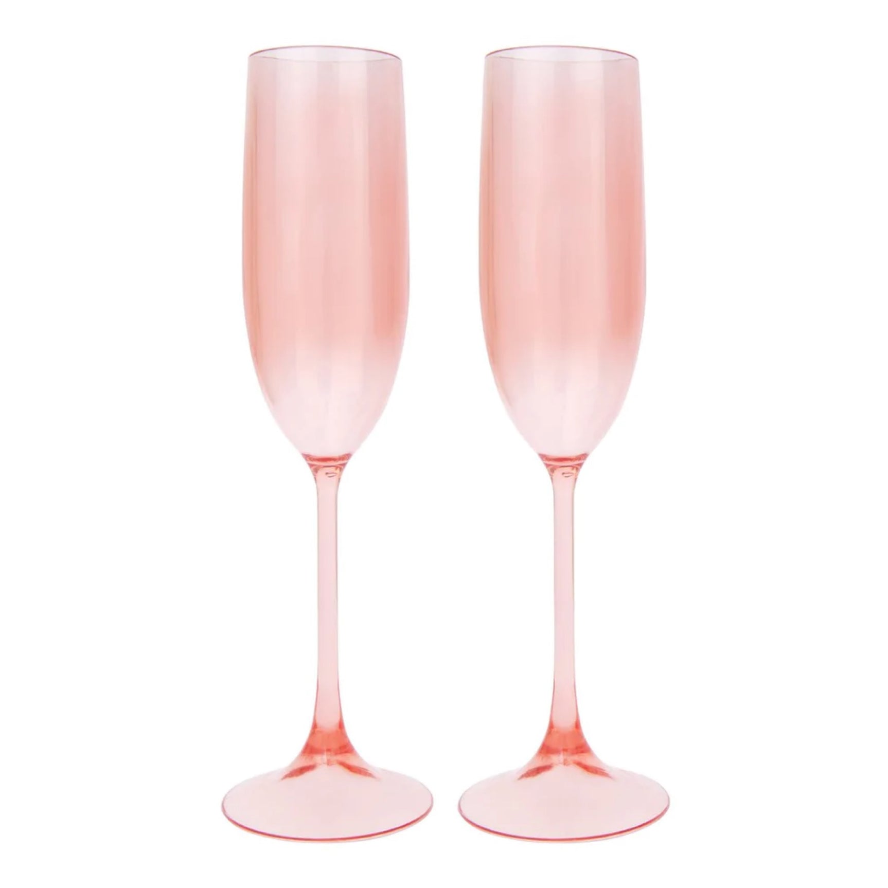 Poolside Champagne Flutes | Powder Pink