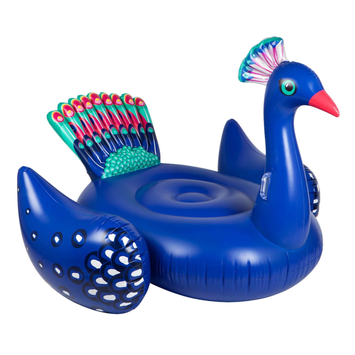 SUNNY LIFE Luxe Ride-on Float  Peacock 61”x47”😃