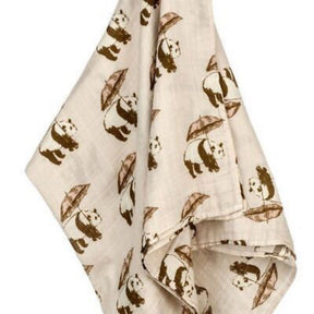 Milkbarn Bamboo and Cotton Swaddle - Pink Panda