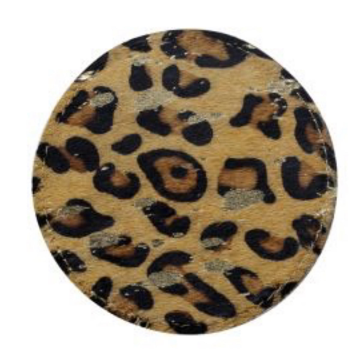 Myra Bag Circular Leopard Hair-on Leather Coasters S-2965