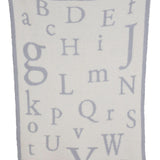 Barefoot Dreams(R) 'CozyChic(R) ABC' Blanket in Ocean /Cream at Nordstrom