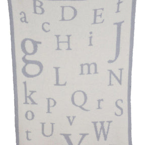 Barefoot Dreams(R) 'CozyChic(R) ABC' Blanket in Ocean /Cream at Nordstrom
