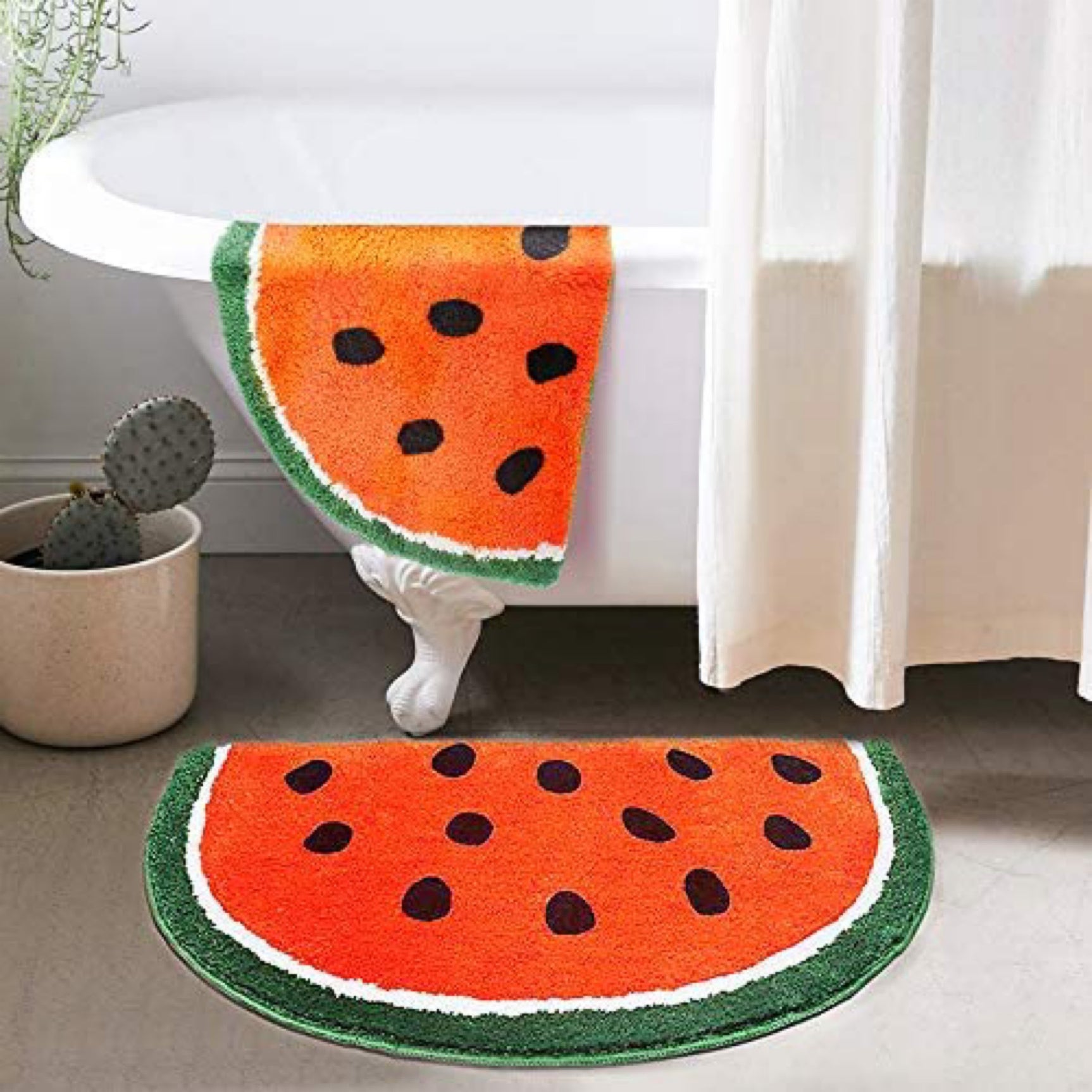 Sunny Life Watermelon Bath Rug