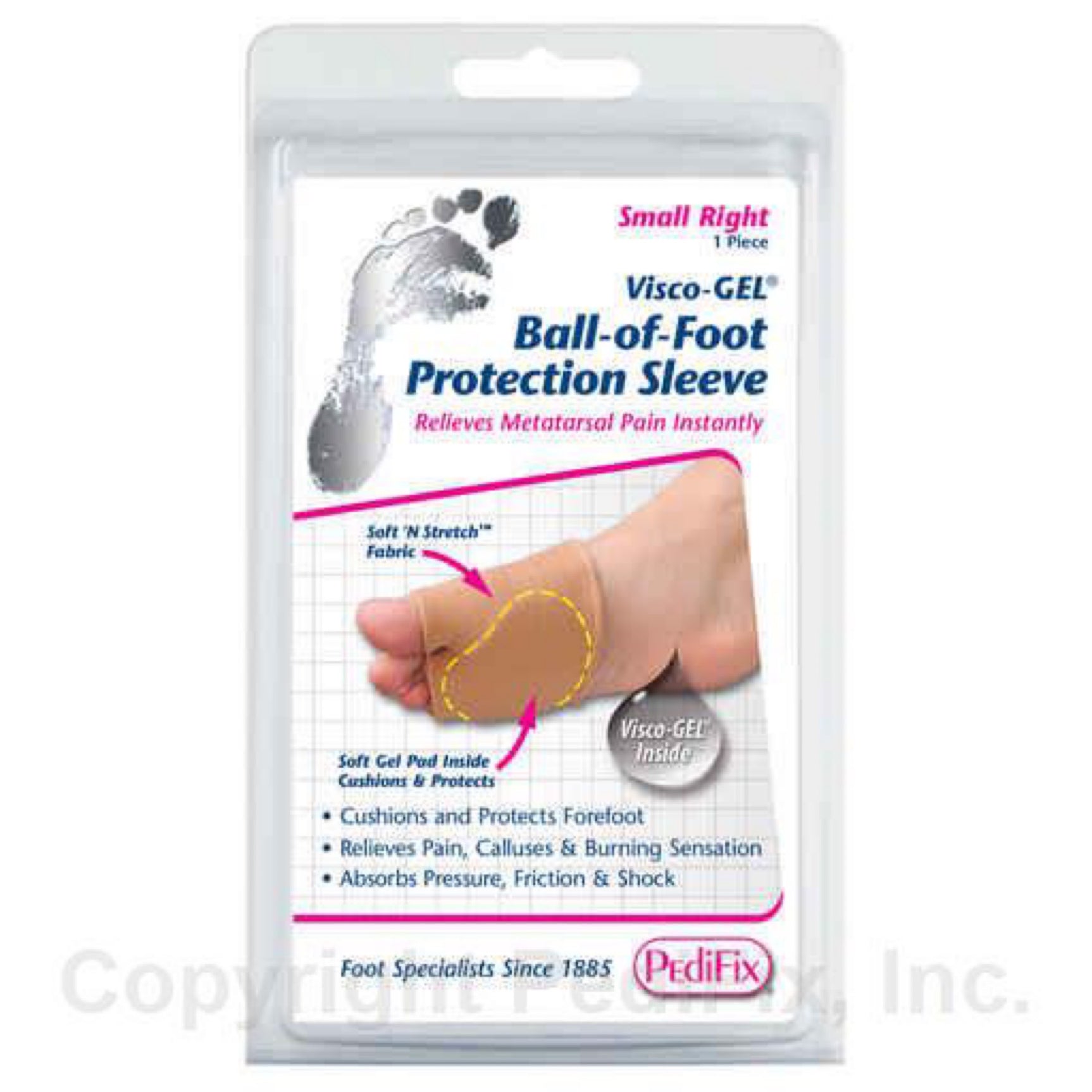 PEDIFIX visco-gel forefoot protection sleeve