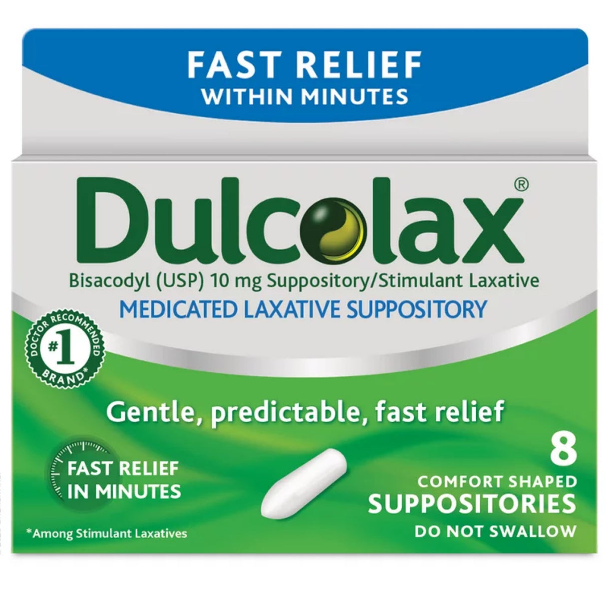 Dulcolax medicated laxative suppository