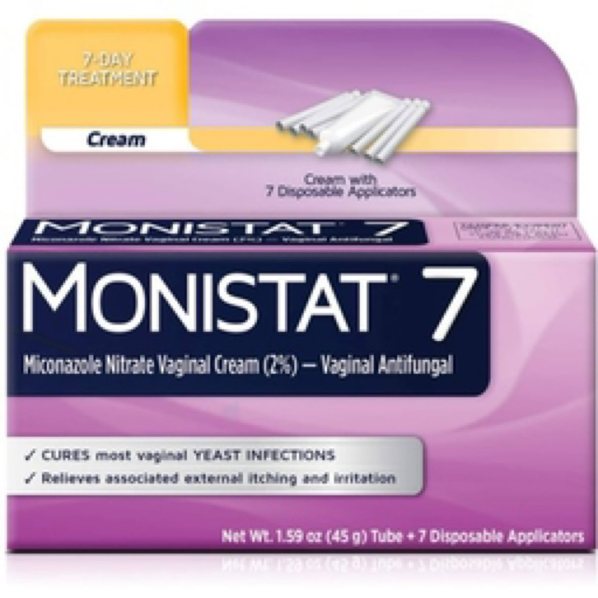 Monistat 7 Day Women Yeast Infection Treatment Miconazole Cream Applicator
