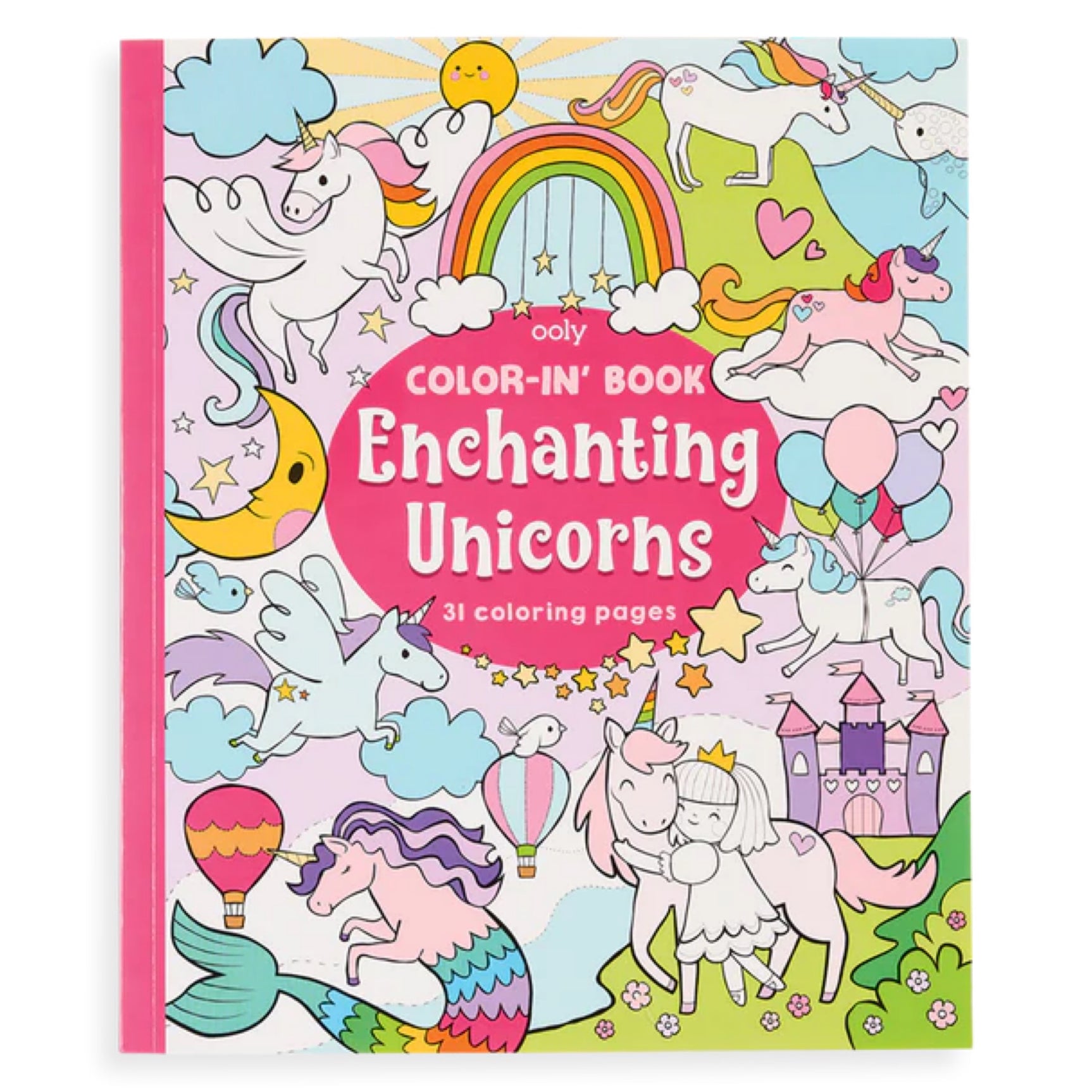 Ooly color-in-book enchanting unicorns
