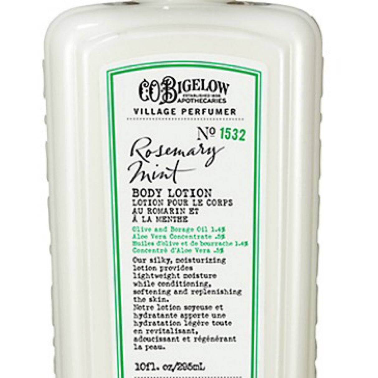 Bigelow village perfumer Rosemary mint body lotion
