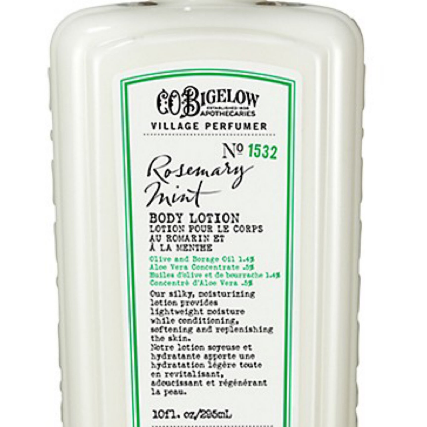 Bigelow village perfumer Rosemary mint body lotion