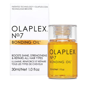 Olaplex n*7 bonding oil boosts shine strengthens and repairs all hair types