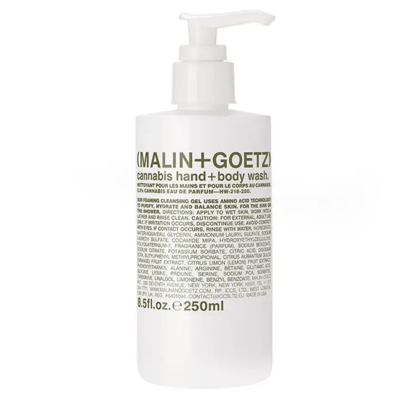 Malin + Goetz cannabis hand + body wash