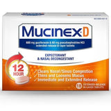 Mucinex D Expectorant and Nasal Decongestant Tablets