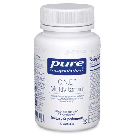 Pure Encapsulations O.N.E. Multivitamin | Once Daily Multivitamin with Antioxidant Complex Metafolin 10 Lutein to Support Vision Function Cellular Health* | 30 Capsules