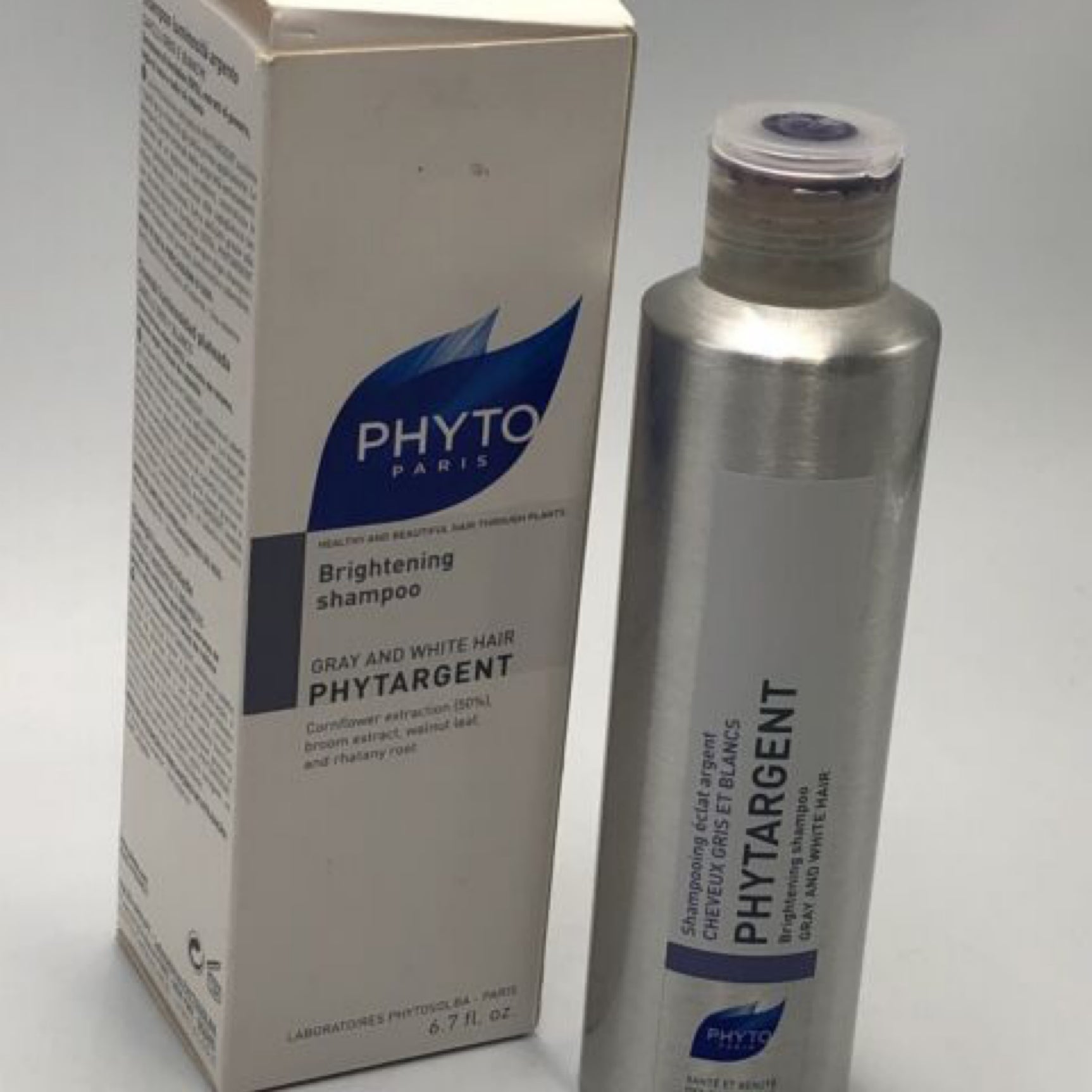 Phyto gray and white hair brightening shampoo