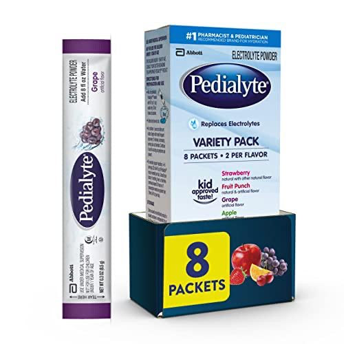 Pedialyte Electrolyte Powder Packets Pack Drink Single-Serving Powder Packets