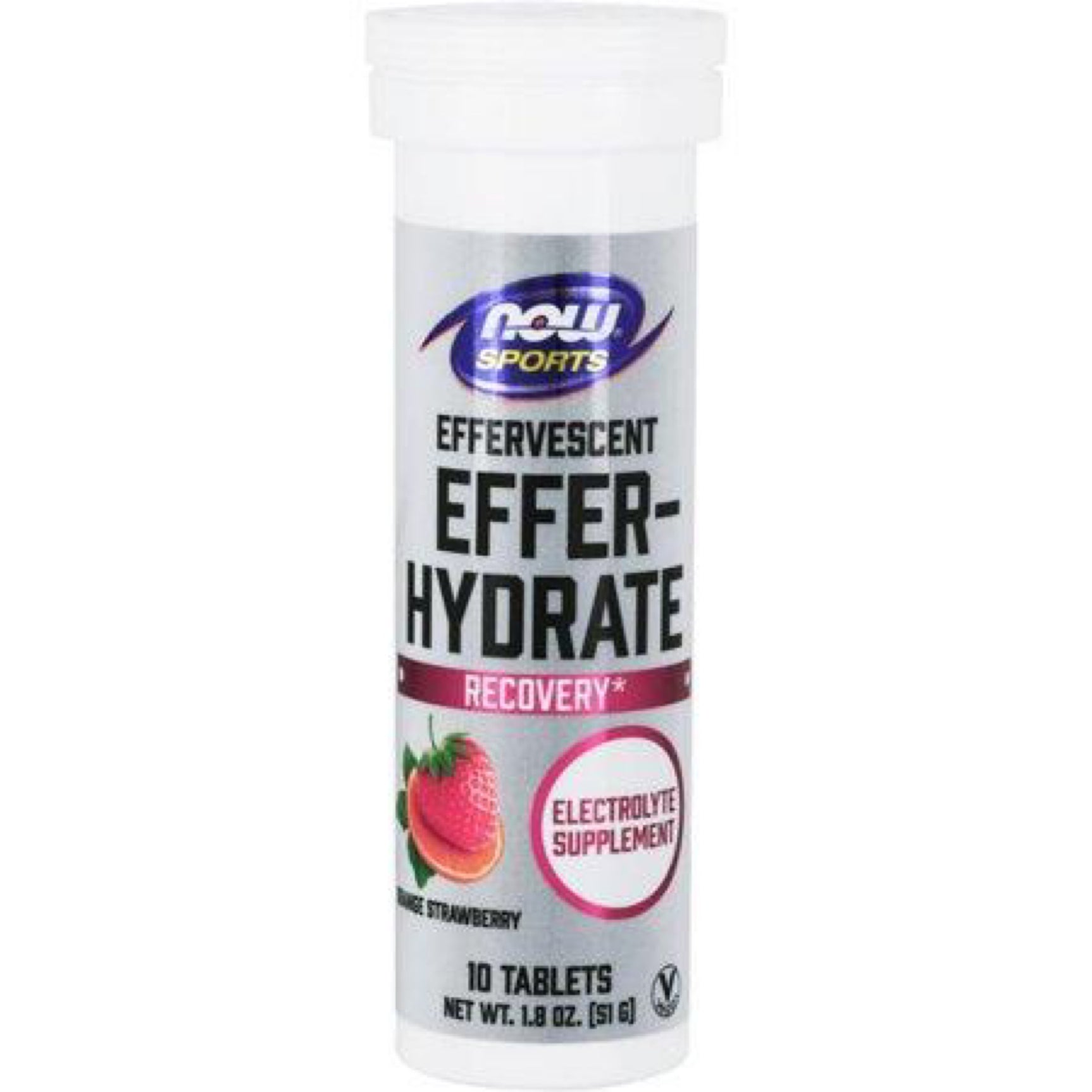 NOW Foods Effer-hydrate Orange Strawberry