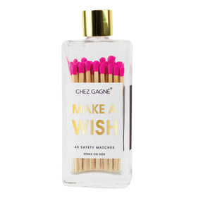 Chez Gagné Make A Wish - Glass Bottle Matches