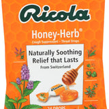 Ricola Honey Herb Cough Suppressant Throat Drops | Naturally Soothing Long-Lasting Relief