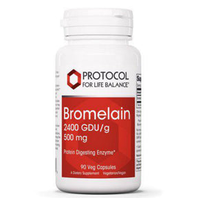 Protocol for Life Balance - Bromelain 2400 GDU/G 500 mg - Protein Digesting Enzyme