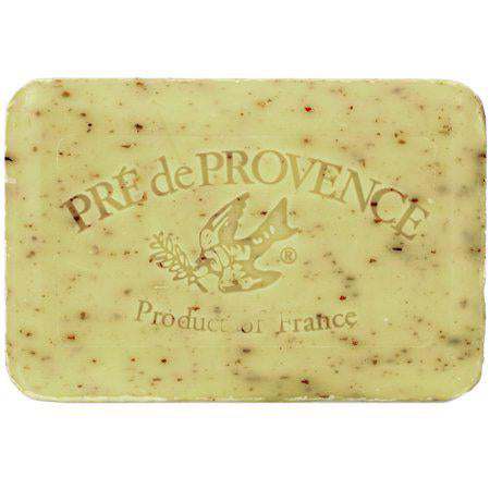 Pre de Provence Artisanal Soap Bar, Enriched with Organic Shea Butter, Natural French Skincare, Quad Milled for Rich Smooth Lather, Lemongrass