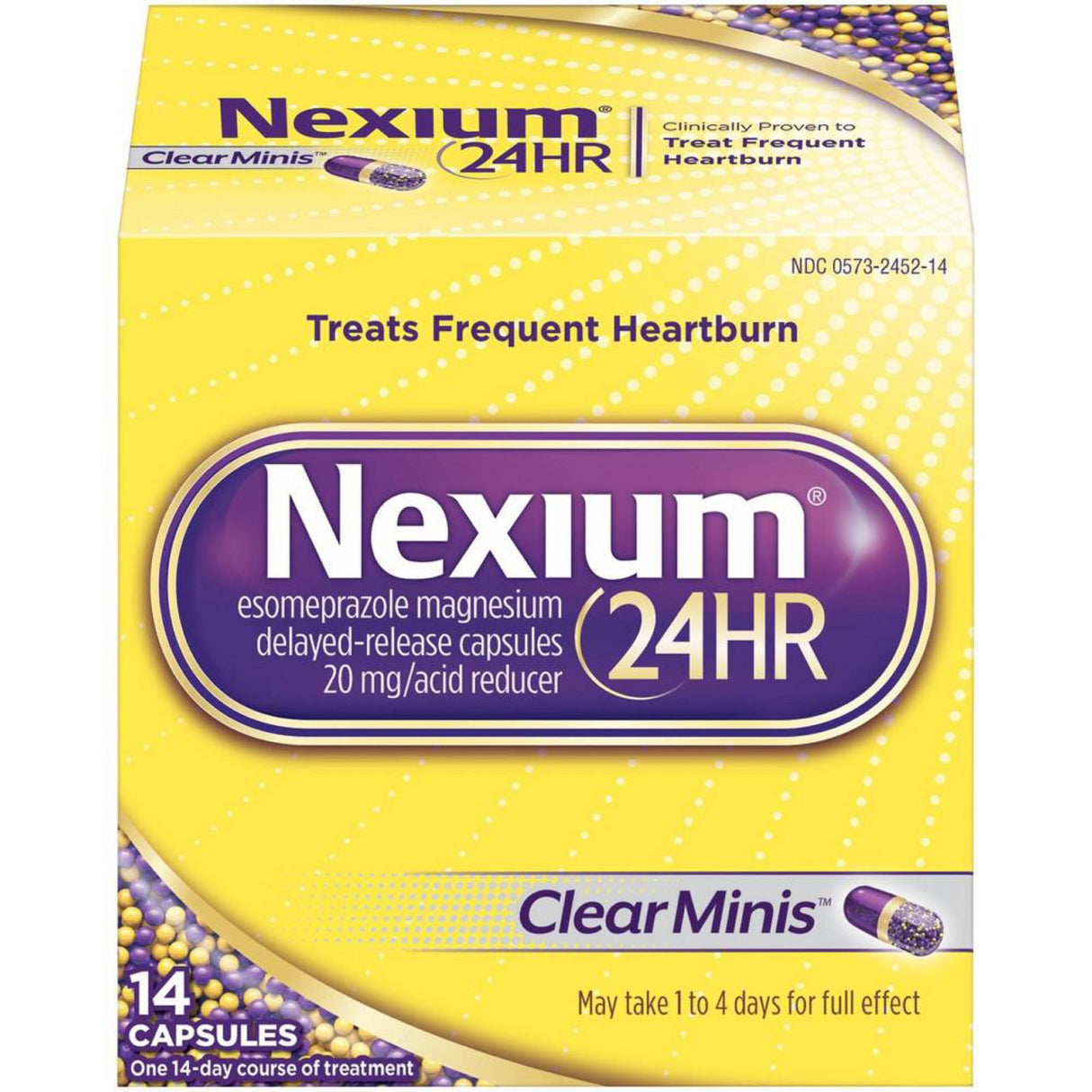 Nexium Clearminis 24HR Acid Reducer Capsules with Esomeprazole Magnesium