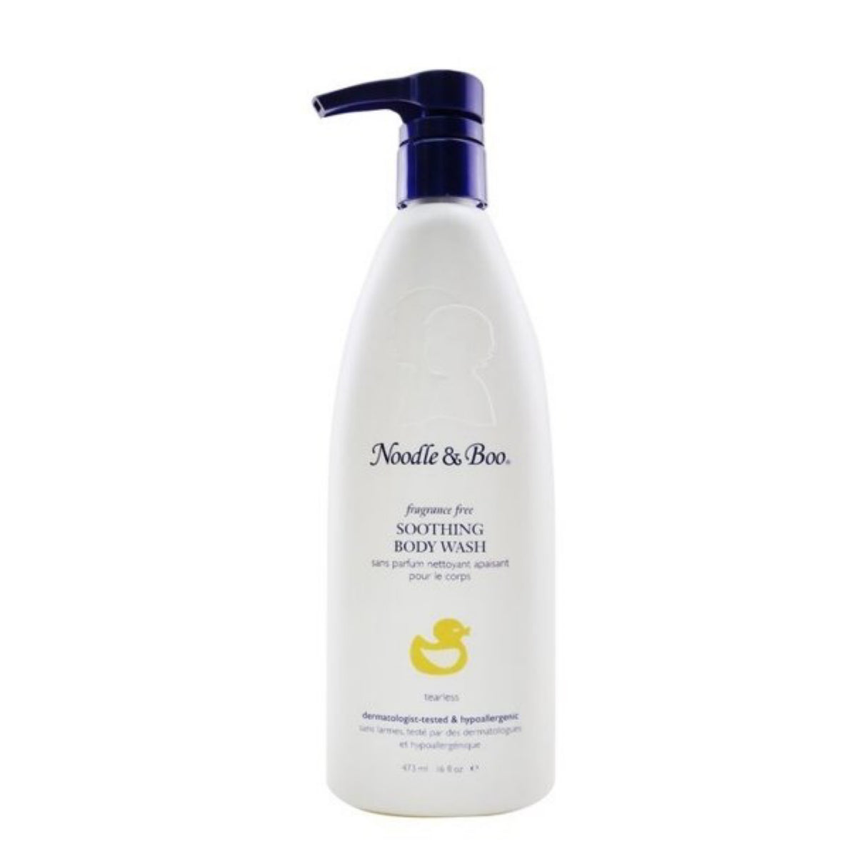 Noodle & boo fragrance free soothing body wash tearless