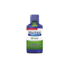 Maximum Strength Mucinex Fast-Max DM Max Liquid, 6 fl. oz. Controls Cough, Relieves Chest Congestion