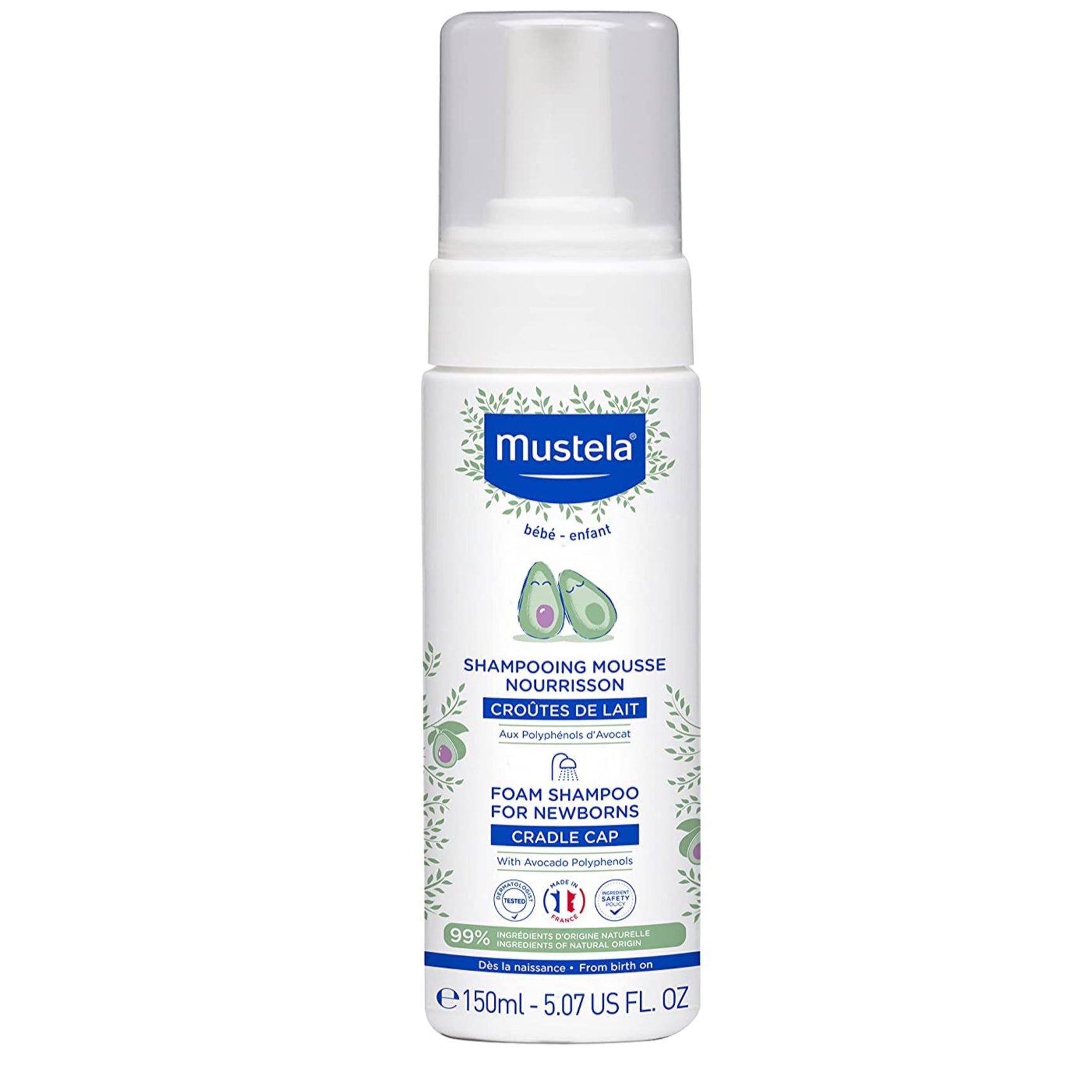 Mustela foam shampoo for newborns