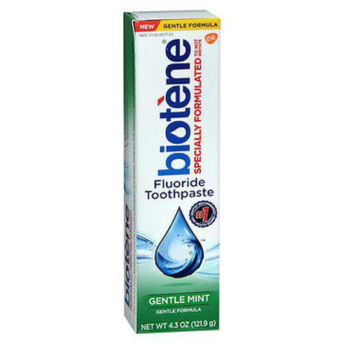 Biotene Gentle Formula Fluoride Toothpaste for Cavity Prevention Mint