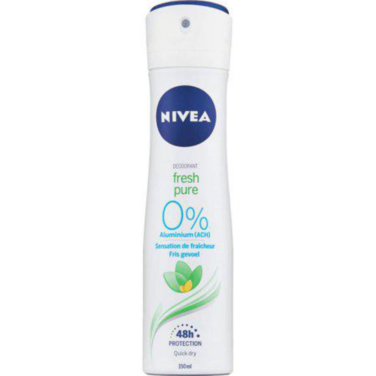 Nivea Spray Deodorant Fresh Pure 0 % Aluminum Salts